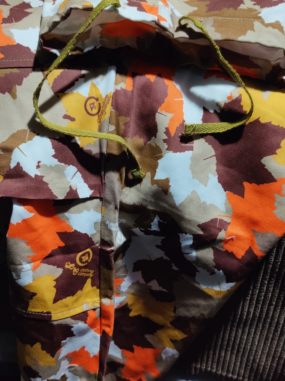Lrg Men's Cargo Pants Brown Tan Orange Camo - Picture 6 of 8